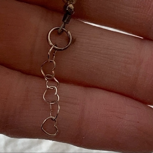 Sterling silver 925 clasp chain and beads faux pearls faceted glass beads - Picture 6 of 9